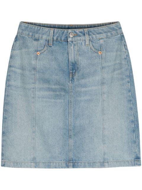 Narrow denim miniskirt by MARTINE ROSE