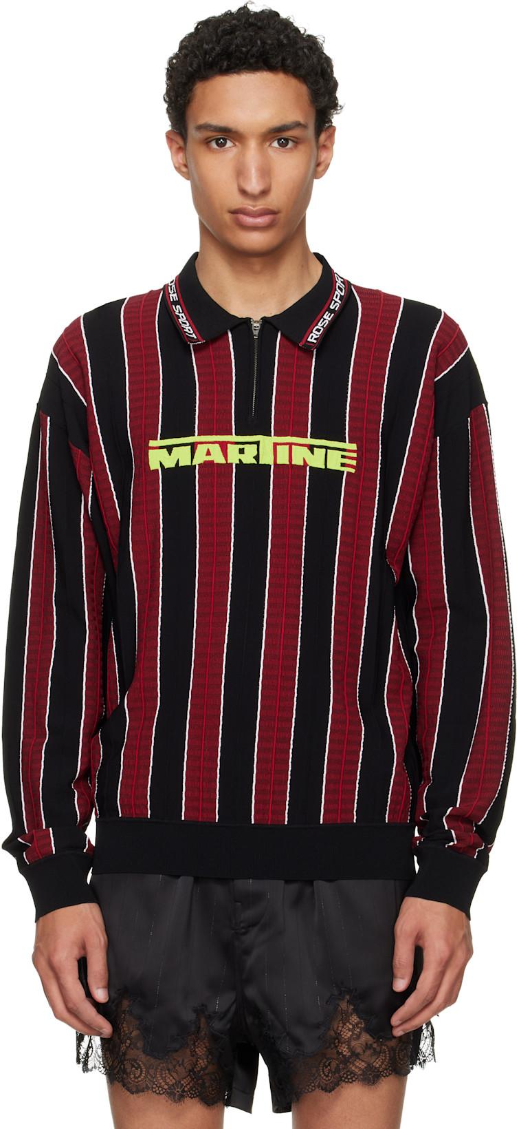 Red & Black Logo Polo by MARTINE ROSE