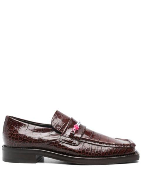 bead-logo loafers by MARTINE ROSE