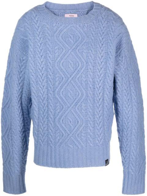 cable-knit merino jumper by MARTINE ROSE