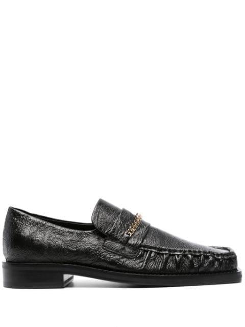 chain-detail leather loafers by MARTINE ROSE
