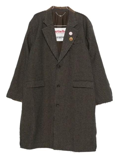check-pattern coat by MARTINE ROSE