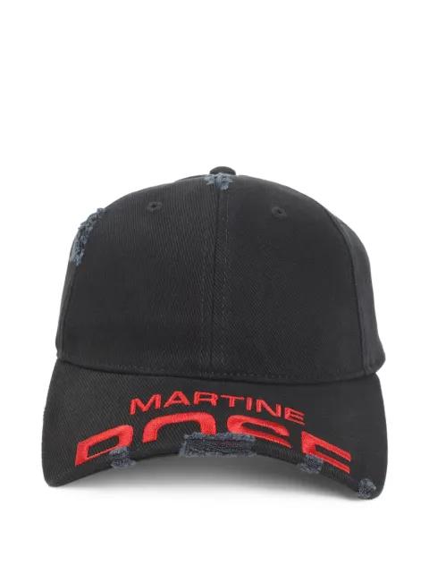 distressed logo baseball cap by MARTINE ROSE