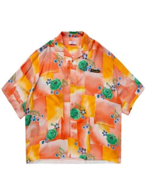 floral-print spread-collar shirt by MARTINE ROSE