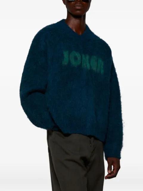 letter-detail sweater by MARTINE ROSE