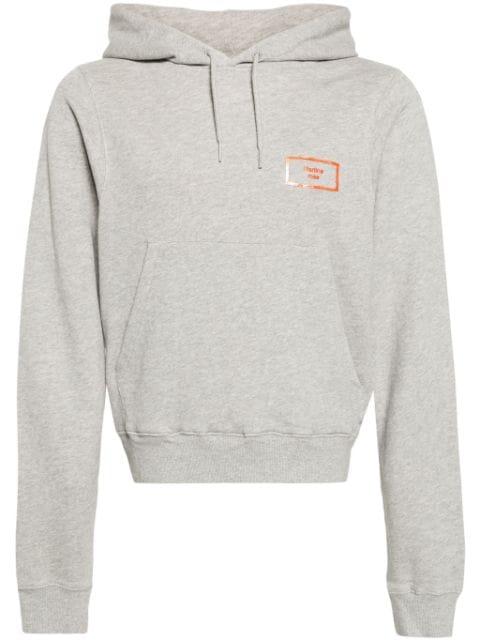 logo-appliqué cotton hoodie by MARTINE ROSE