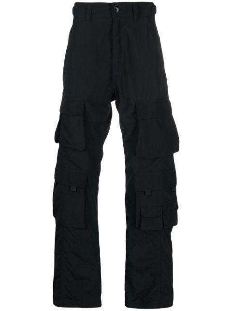 logo-patch cotton cargo trousers by MARTINE ROSE