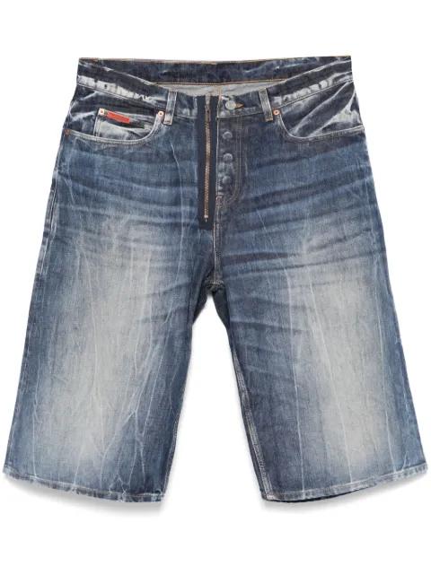 logo-patch denim shorts by MARTINE ROSE
