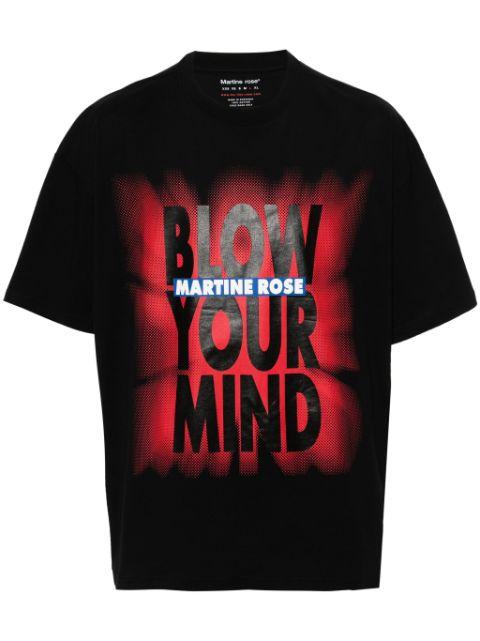 logo-print cotton T-shirt by MARTINE ROSE