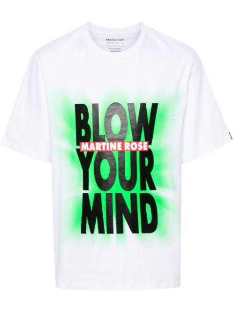 logo-print cotton T-shirt by MARTINE ROSE