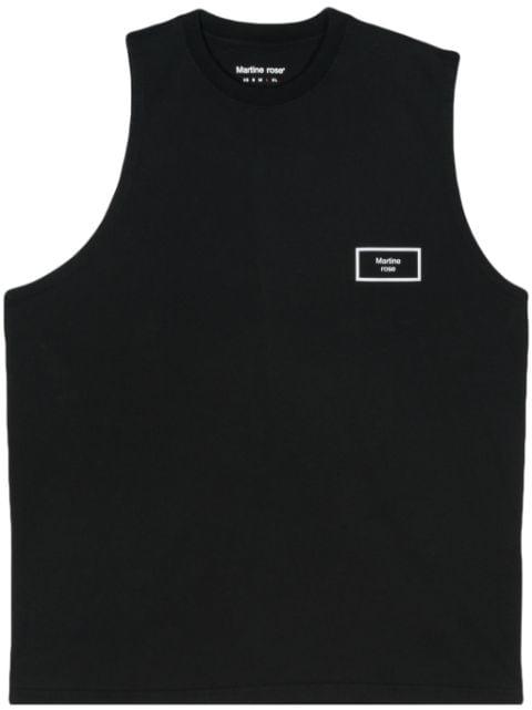 logo-print cotton T-shirt by MARTINE ROSE