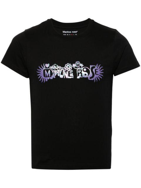 logo-print cotton T-shirt by MARTINE ROSE