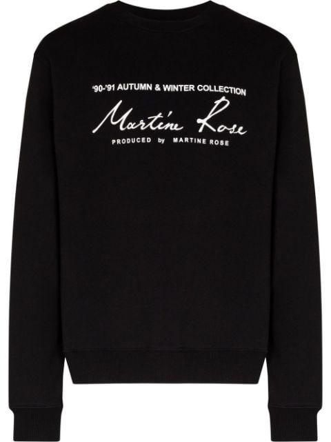 logo-print cotton sweatshirt by MARTINE ROSE
