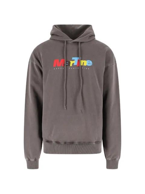 logo-print hoodie by MARTINE ROSE