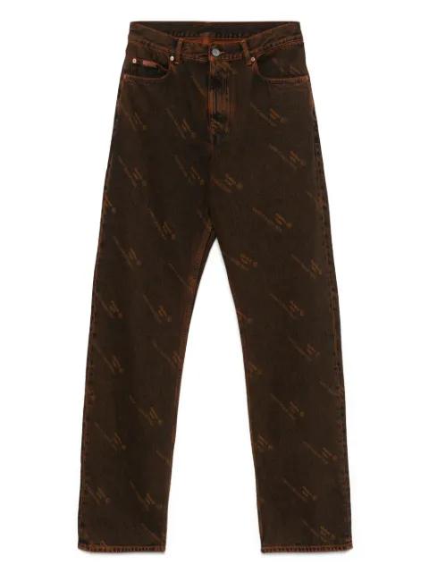 logo-print jeans by MARTINE ROSE