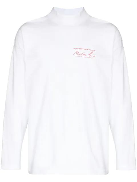 logo-print long-sleeve T-shirt by MARTINE ROSE