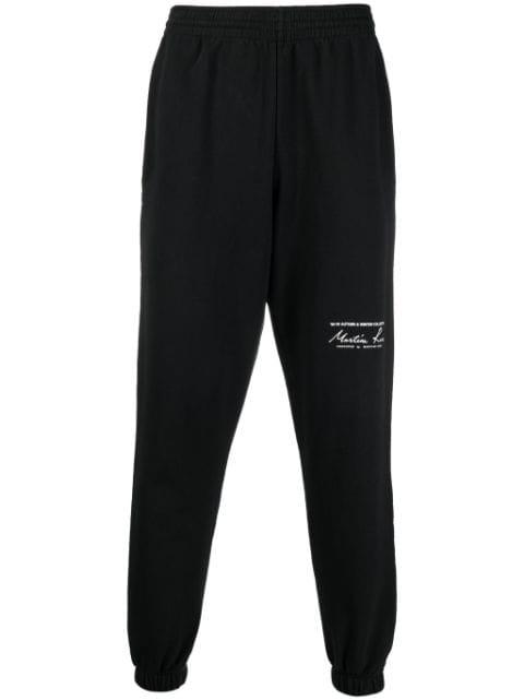 logo-print slim-fit track pants by MARTINE ROSE