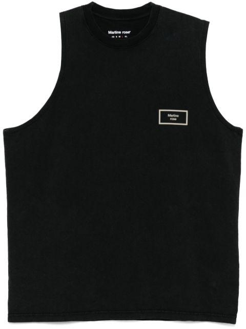 logo-print tank top by MARTINE ROSE