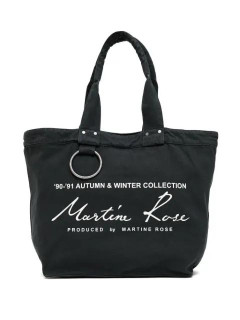 logo-print tote bag by MARTINE ROSE