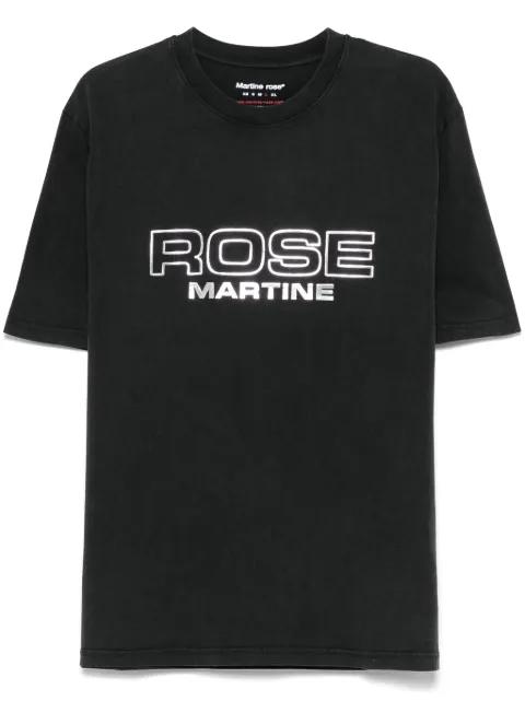 metallic-logo T-shirt by MARTINE ROSE
