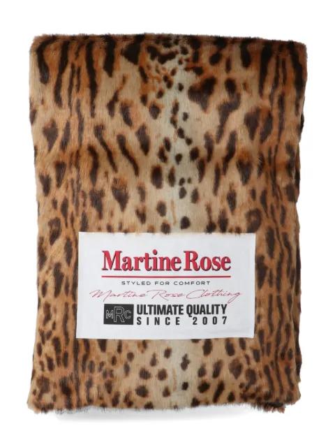 padded animal-print scarf by MARTINE ROSE