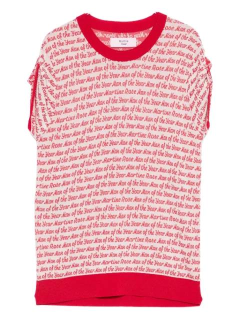 patterned T-shirt by MARTINE ROSE