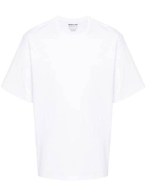reflective-logo cotton T-shirt by MARTINE ROSE