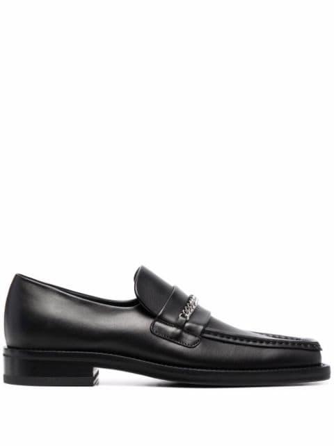 square-toe leather loafers by MARTINE ROSE