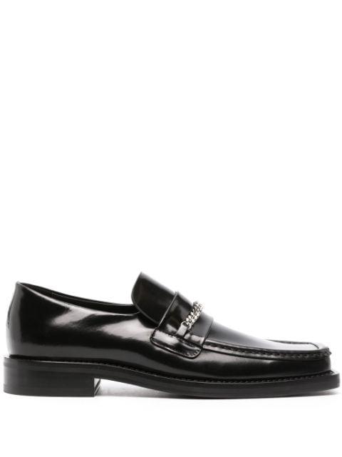square-toe leather loafers by MARTINE ROSE