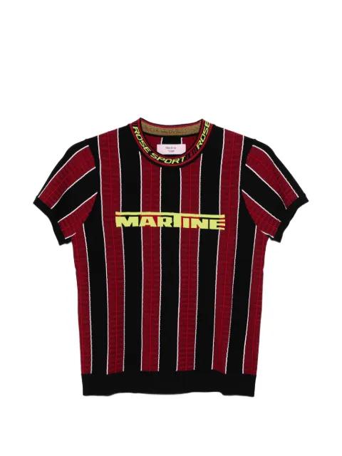 striped logo T-shirt by MARTINE ROSE