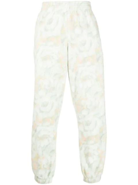 textured floral-print track pants by MARTINE ROSE