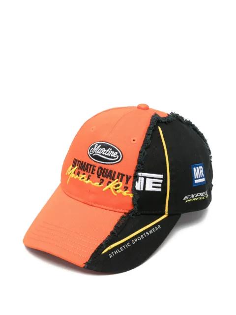 two-tone frayed-edge cap by MARTINE ROSE