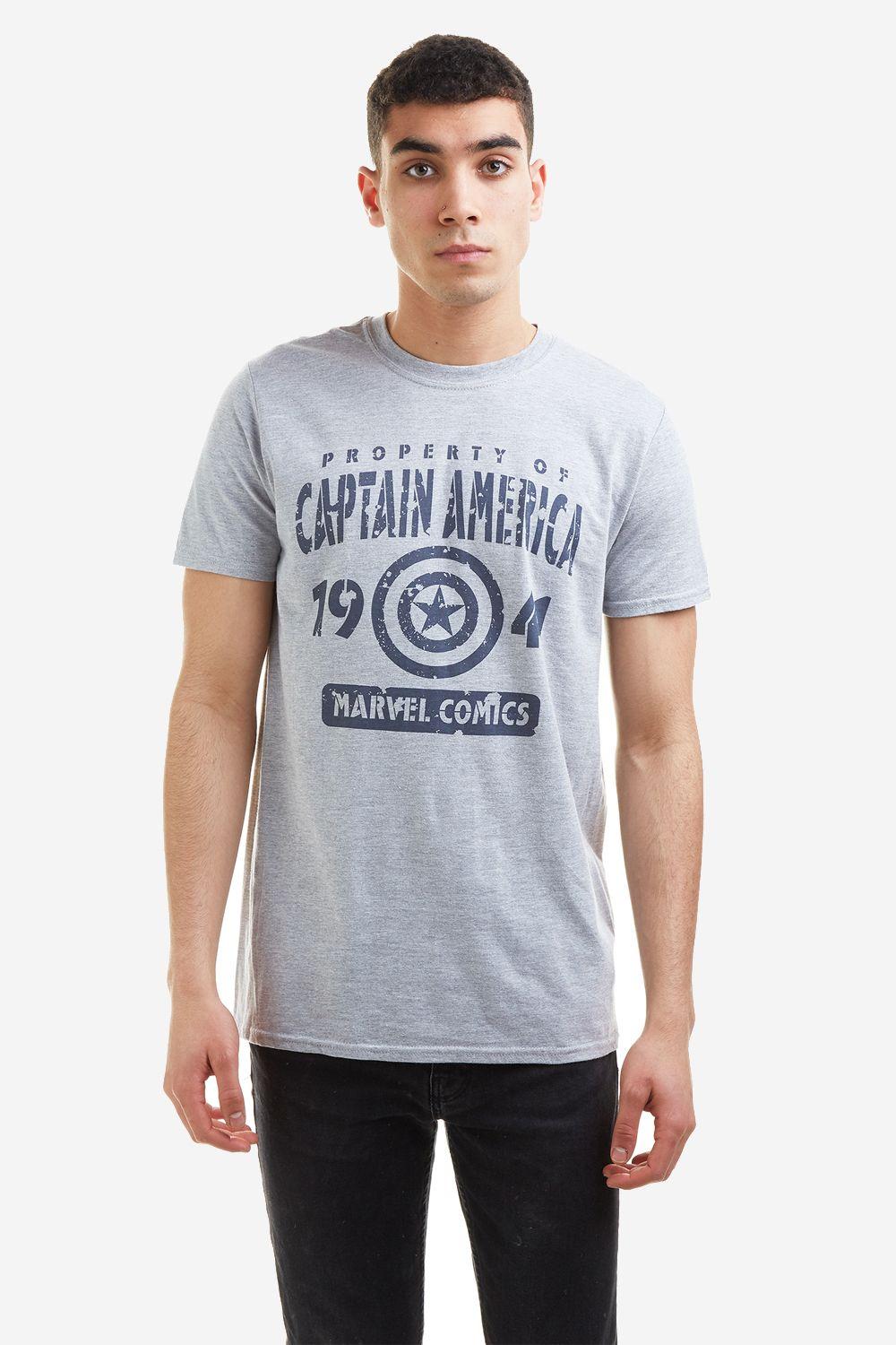 Marvel Property Of Mens Mens T-Shirt Grey by MARVEL