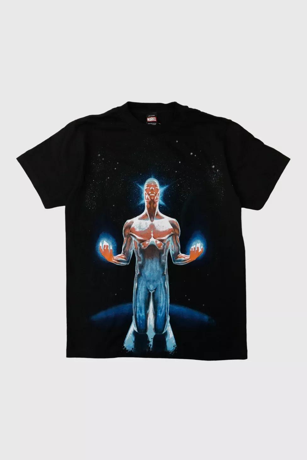 Vintage 2007 Marvel Mad Engine Cosmic Superhero Graphic T-Shirt by MARVEL