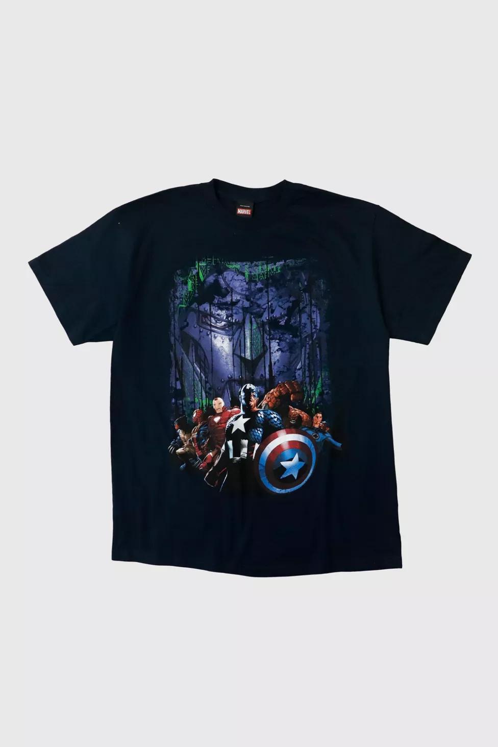 Vintage 2011 Marvel Mad Engine Superhero Graphic T-Shirt by MARVEL