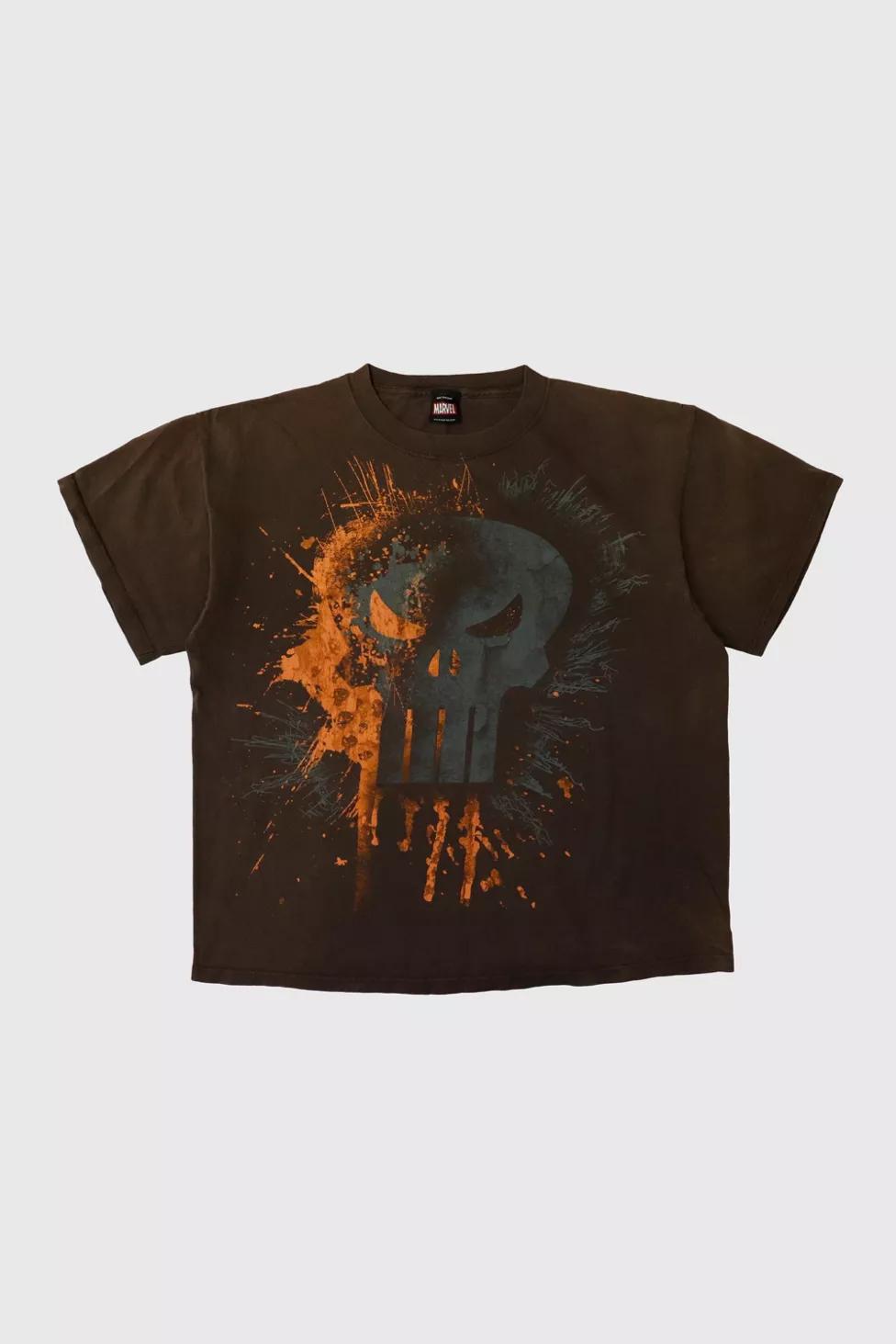 Vintage Marvel Mad Engine Punisher Graphic T-Shirt by MARVEL