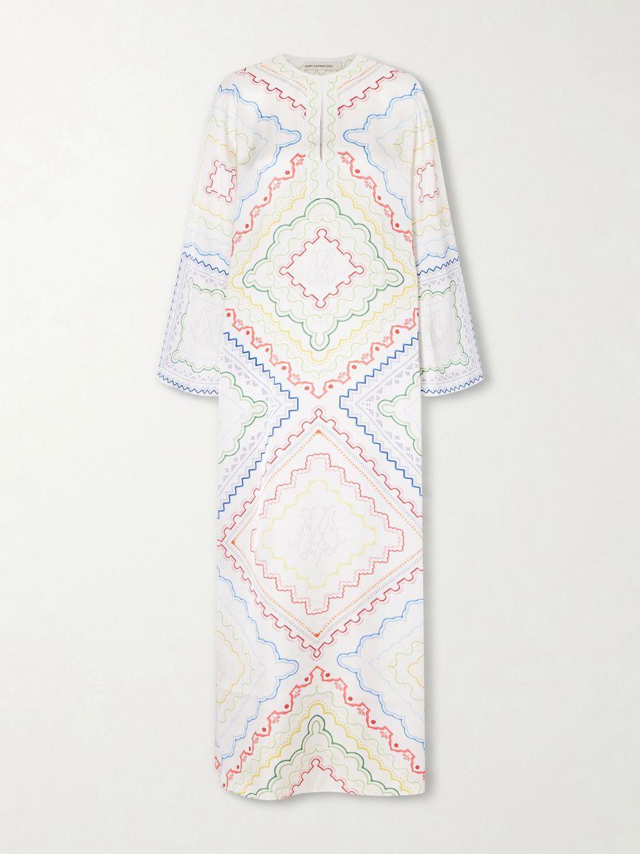Collins printed woven cover-up by MARY KATRANTZOU
