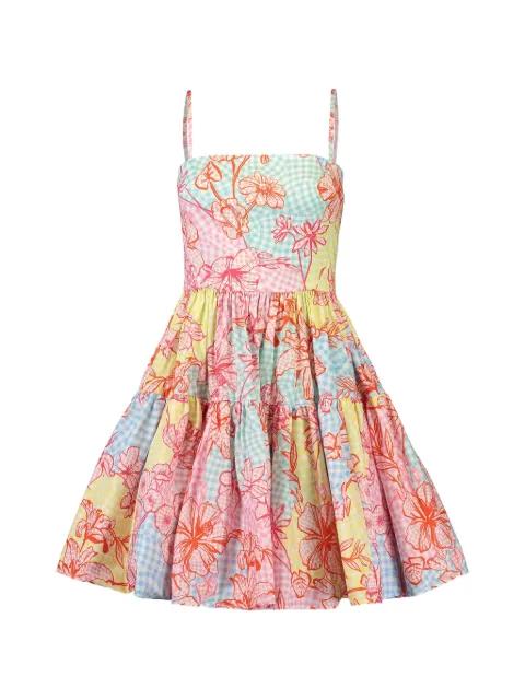 Margot floral-print mini dress by MARY KATRANTZOU