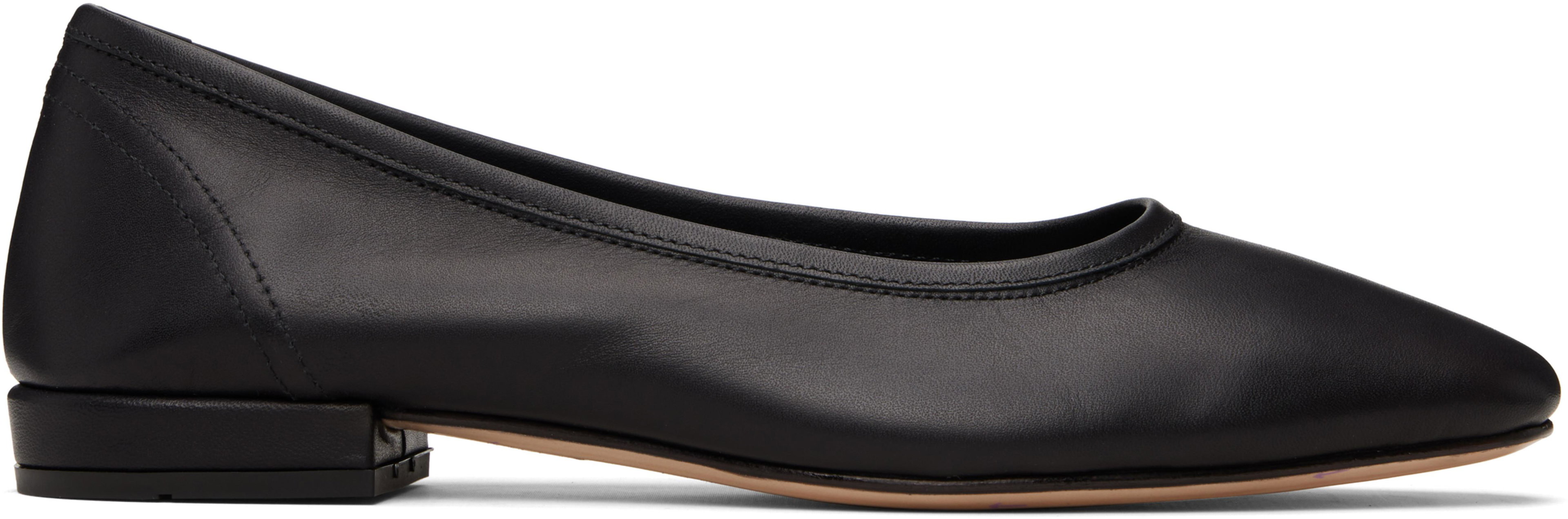 Black Serafina Ballerina Flats by MARYAM NASSIR ZADEH