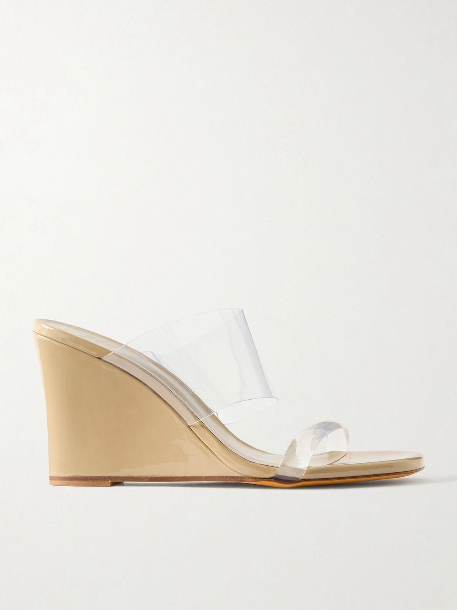 Olympia PVC wedge sandals by MARYAM NASSIR ZADEH
