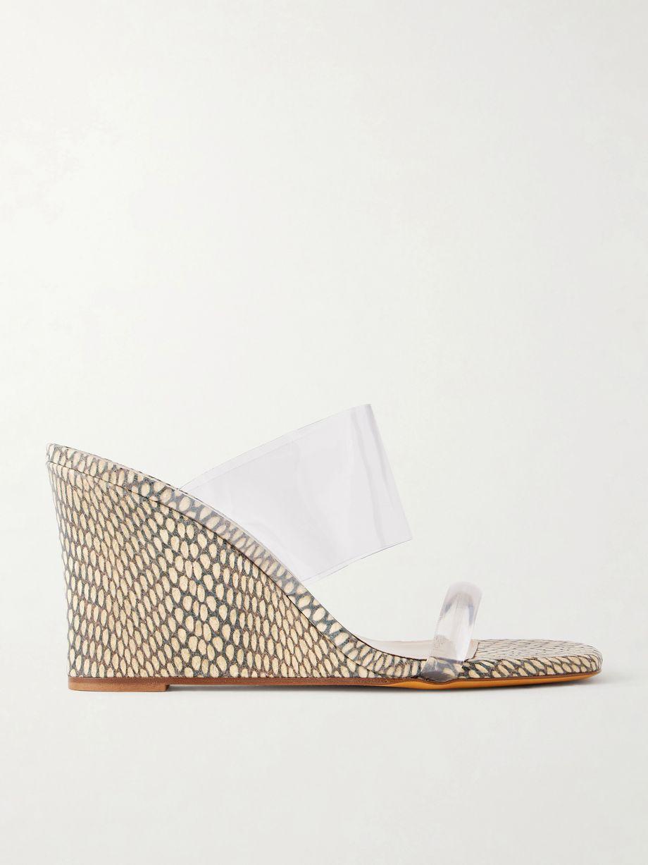 Olympia PVC wedge sandals by MARYAM NASSIR ZADEH