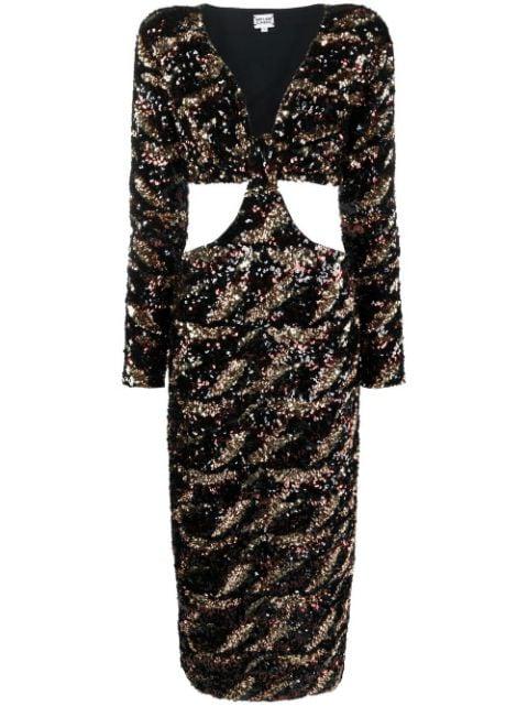 sequin-embellished midi dress by MARYJANE CLAVEROL