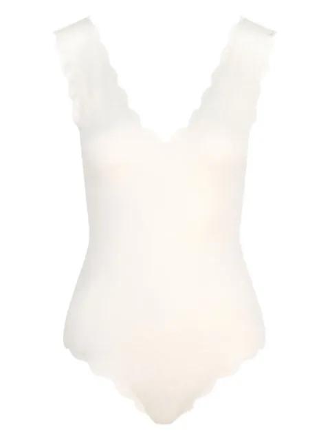 Charleston scalloped v-neck swimsuit by MARYSIA