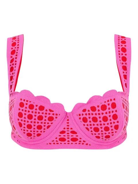 North laser-cut bikini top by MARYSIA