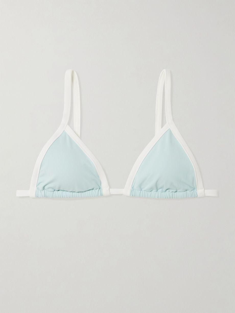 Porto two-tone triangle bikini top by MARYSIA