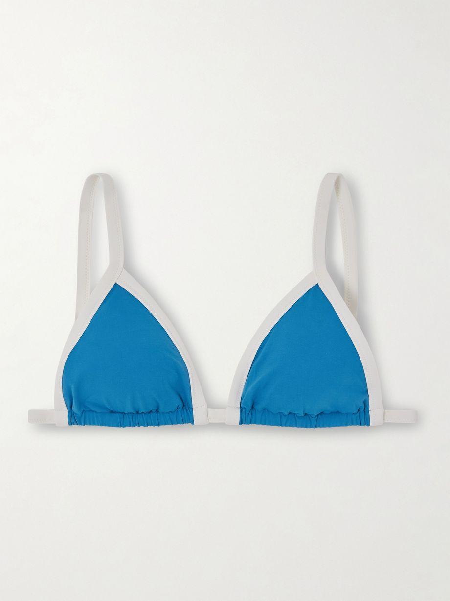 Porto two-tone triangle bikini top by MARYSIA
