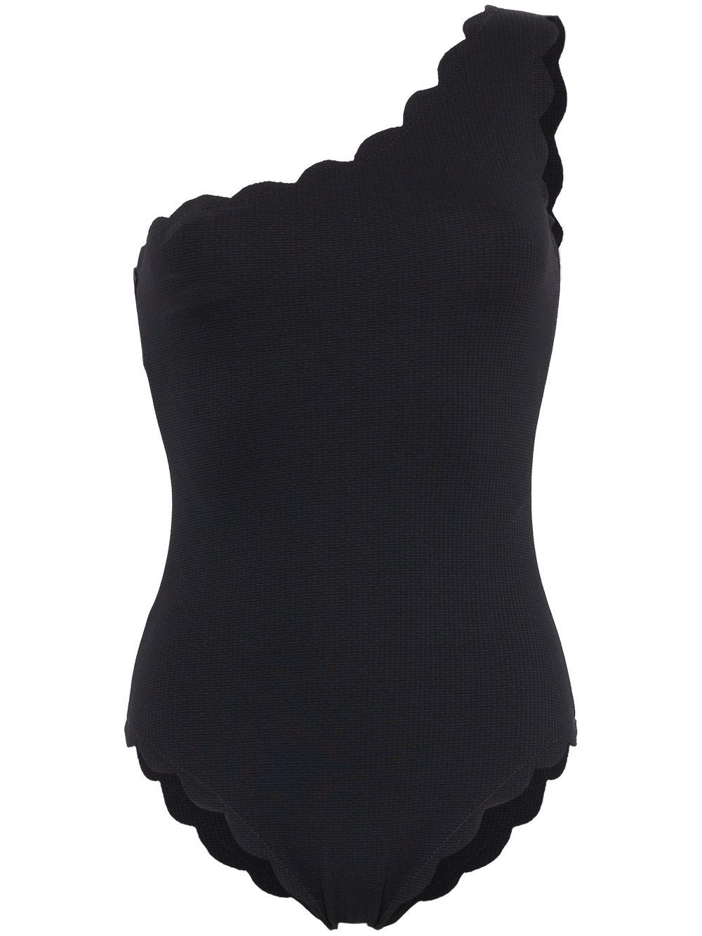 Santa Barbara scalloped one-shoulder swimsuit by MARYSIA