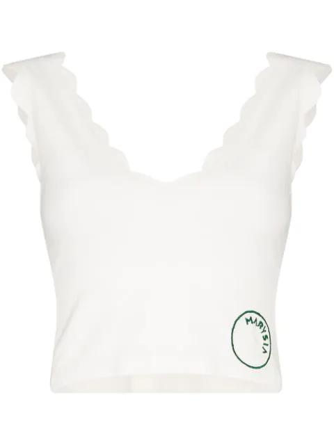 Venus scalloped tank top by MARYSIA