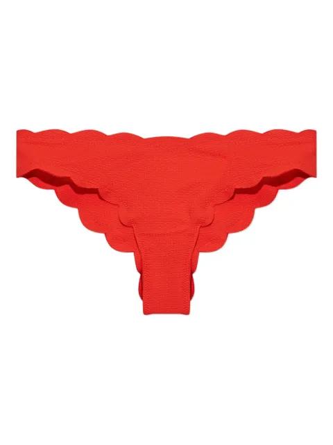 scalloped-edge bikini bottom by MARYSIA