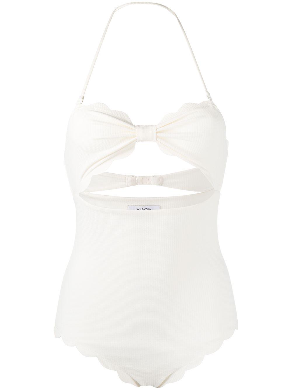 scalloped-edge one piece by MARYSIA